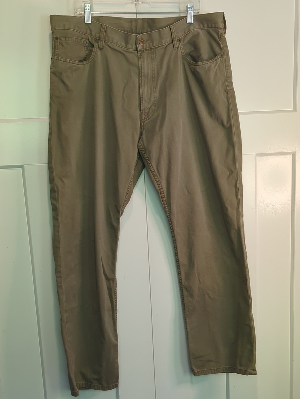 Men's Polo Ralph Lauren Olive Cotton Casual Pants Size 40